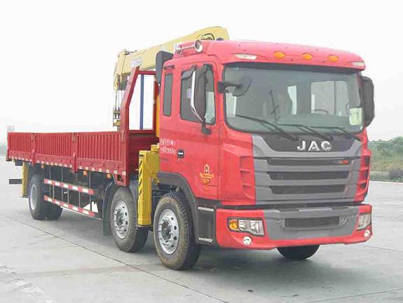 江淮格爾發(fā)8-12噸隨車(chē)起重運(yùn)輸車(chē)  